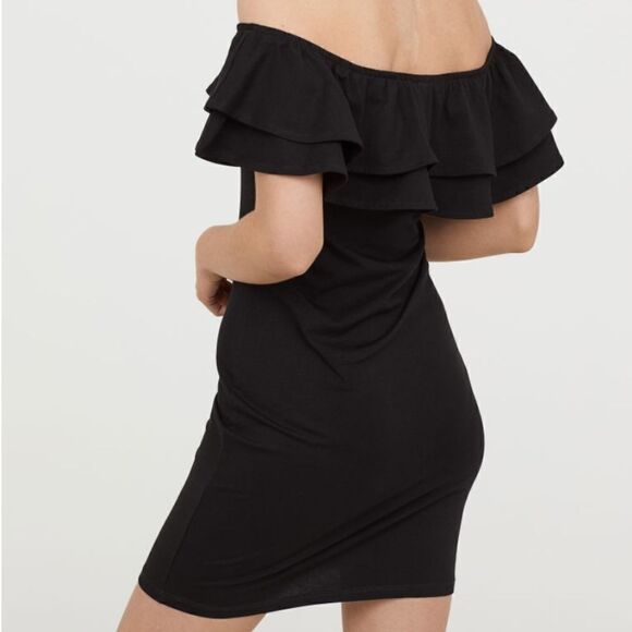 H&M Black Off-the-Shoulder Dress - Picture 3 of 5